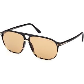 Tom Ford Bruce TF1026 05E Sunglasses Men's Shiny Tokyo Tortoise/Black/Brown 61mm in Saudi Arabia