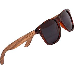 ووديز نظارة شمسية من خشب الجوز باطار صدفة السلحفاة, بني, M in Kuwait