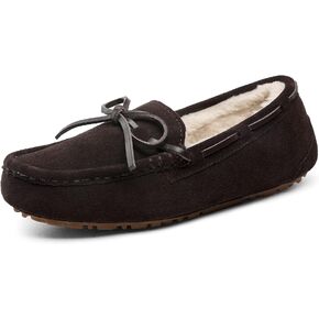 DREAM PAIRS شبشب منزل نسائي داخلي وخارجي بدون كعب غامض رقيق فروي بدون كعب جلد سويدي أحذية دافئة in Kuwait