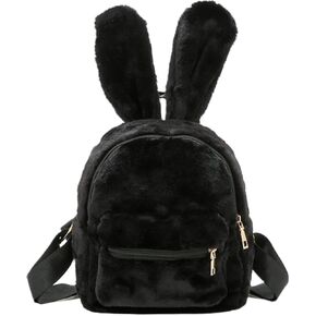 Lanpet Cute Bunny Backpacks for Women Rabbit Ears Backpack Fluffy Shoulder Bag Satchel