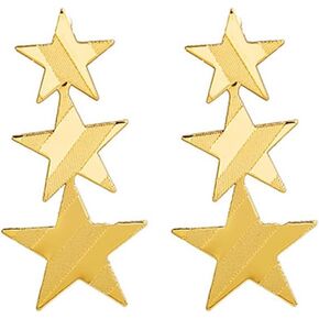 Star Tassel Earrings for Women Girls Rhinestone Big Star Dangle Earrings Lucky Star Drop Earrings Glittering Pentagram Dangle Drop Earrings Frosted Pentagram Earrings Long Tassel Stars Earrings Eight Pointed Star Earrings Birthday Party Star Jewelry Gifts