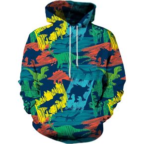 Asylvain Men Women Fashion Unisex 3D Printed Graphic Novelty Hoodie Pullover Hooded Sweatshirts with Pocket