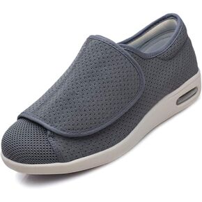 Mei MACLEOD Women's Walking Shoes with Wide Width Lightweight Air Cushion Sneakers Casual Running Jogging Shoes for Diabetic Swollen Feet