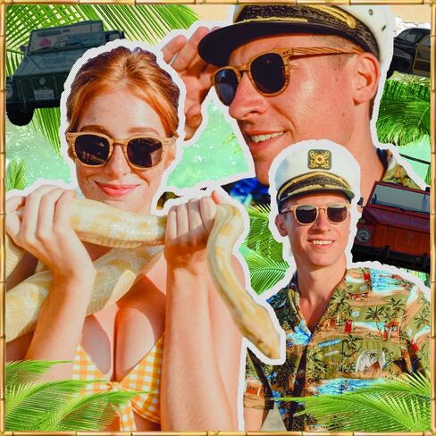 ووديز نظارة شمسية مستقطبة من خشب الحمار الوحشي بالكامل للرجال والنساء | عدسات مستقطبة سوداء واطار خشبي حقيقي | حماية 100% من الاشعة فوق البنفسجية الطويلة والمتوسطة in Kuwait