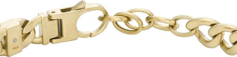 Fossil Men's Plated Stainless Steel Engravable Personalized Gift ID, Chain or Cuff Bracelet for Men in Saudi Arabia