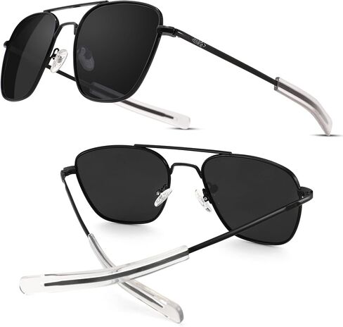 Pro Acme Sunglasses Men Polarized Aviator Sunglasses Military Style Metal Frame with Bayonet Temples in Kuwait