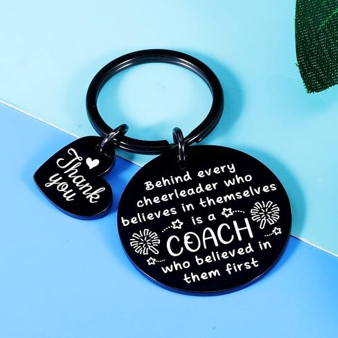 Cheer Coach Gift Keychain for Women Men Cheerleader Appreciation Gifts for Coach Birthday Graduation End of Season Senior Night Thank You Gift for Cheer Coach Christmas Thanksgiving Cheerleading Gift in Saudi Arabia