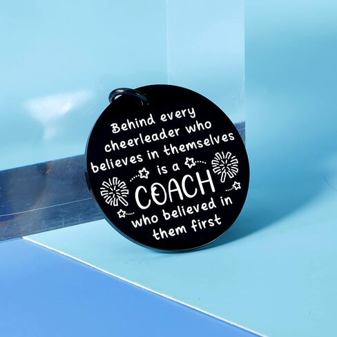 Cheer Coach Gift Keychain for Women Men Cheerleader Appreciation Gifts for Coach Birthday Graduation End of Season Senior Night Thank You Gift for Cheer Coach Christmas Thanksgiving Cheerleading Gift in Saudi Arabia