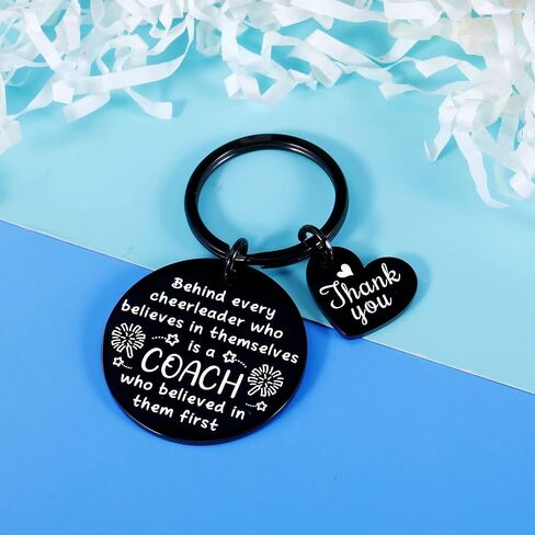 Cheer Coach Gift Keychain for Women Men Cheerleader Appreciation Gifts for Coach Birthday Graduation End of Season Senior Night Thank You Gift for Cheer Coach Christmas Thanksgiving Cheerleading Gift in Saudi Arabia