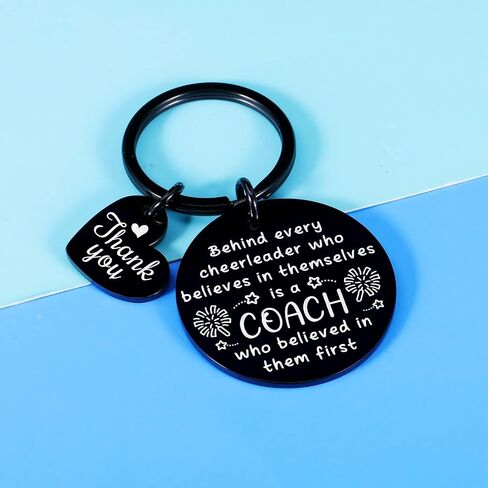 Cheer Coach Gift Keychain for Women Men Cheerleader Appreciation Gifts for Coach Birthday Graduation End of Season Senior Night Thank You Gift for Cheer Coach Christmas Thanksgiving Cheerleading Gift in Saudi Arabia