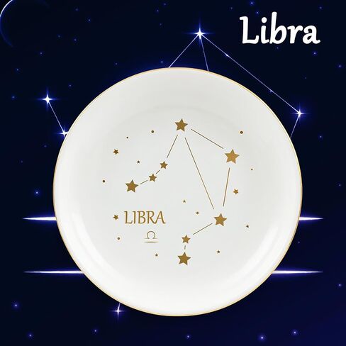 هدايا Homlouue Scorpio للنساء، طبق خاتم زودياك، هدايا عيد ميلاد برج العقرب للنساء، صينية حلية علامة علم التنجيم السيراميك، حامل مجوهرات العقرب، هدايا كوكبة زودياك لأفضل الأصدقاء النساء in Kuwait
