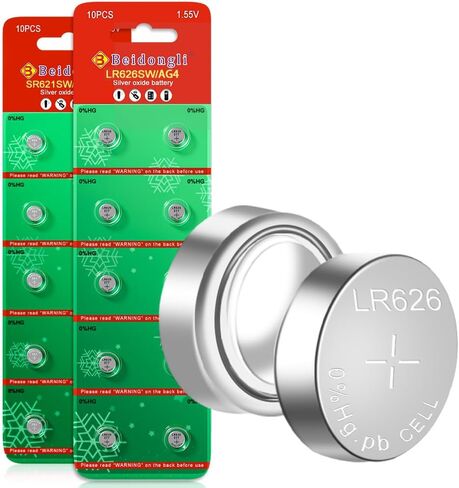 Beidongli SR626SW بطاريات الساعة 377 376 LR626 AG4 1.55 فولت بطاريات بديلة من أكسيد الفضة 20 حزمة in Kuwait