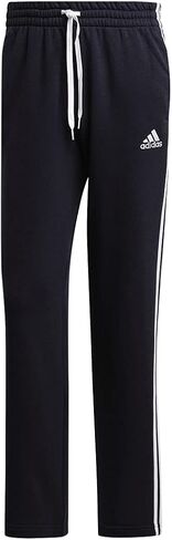 adidas Men's Essentials Fleece Open Hem 3-Stripes Pants, Legend Ink, Medium in Saudi Arabia