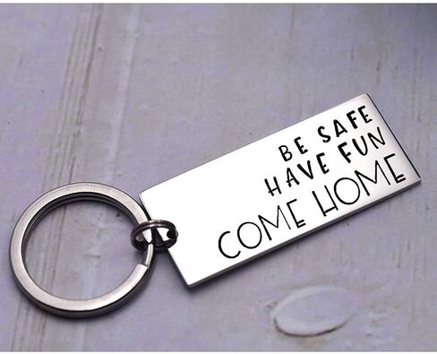 سلسلة مفاتيح Queyuen Be Safe Have Fun Come Home Driver تأتي إلى المنزل في سن المراهقة كهدية عيد ميلاد للمراهقين in Kuwait
