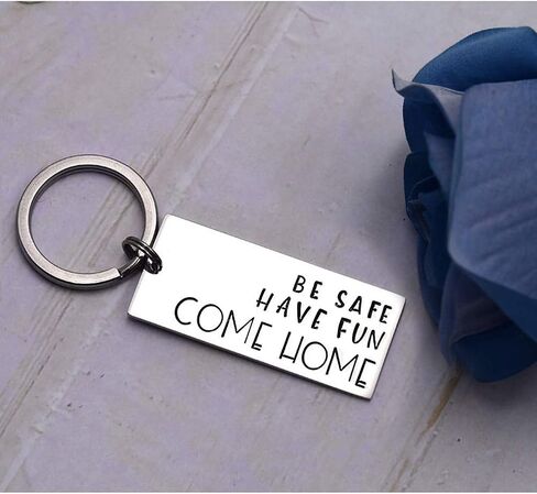 سلسلة مفاتيح Queyuen Be Safe Have Fun Come Home Driver تأتي إلى المنزل في سن المراهقة كهدية عيد ميلاد للمراهقين in Kuwait