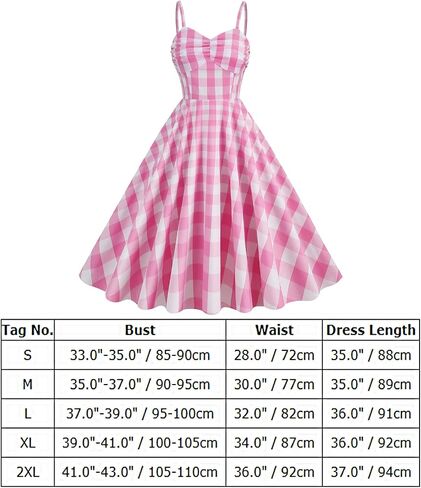 50s Plaid Halter Dresses for Women Vintage Pink Rockabilly Dresses 1950 Polka Dot Swing Dresses Pin Up Knee Length Dress in Kuwait