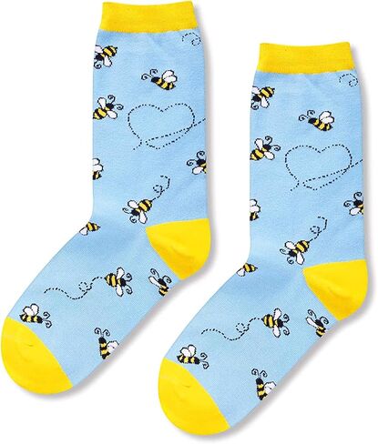HAPPYPOP Funny Cat Bee Gifts for Women Girls Mom Her, Novelty Crazy Silly Fun Socks in Kuwait