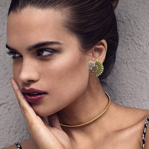 DAMLENG Steampunk خمر الأقراط الأعمال اليدوية الفريدة الرجعية ساعة ترس القرط العتيقة مزيج من لهجة أقراط للنساء الرجال in Kuwait