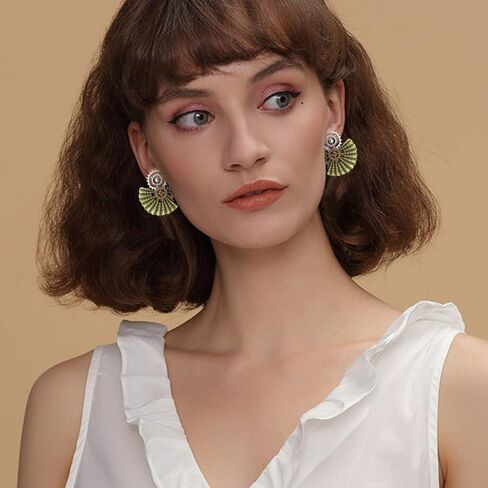 DAMLENG Steampunk خمر الأقراط الأعمال اليدوية الفريدة الرجعية ساعة ترس القرط العتيقة مزيج من لهجة أقراط للنساء الرجال in Kuwait