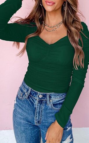 NALANISA المرأة موضة عادية كم طويل بلايز الستر لطيف العصرية 2023 الخريف البلوزات تي شيرت مثير شبكة سليم قمصان مناسبة تيز in Kuwait