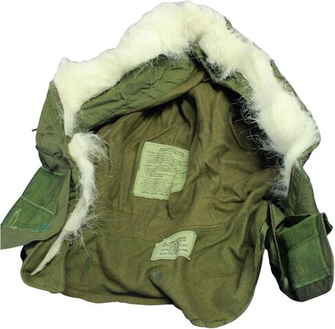 غطاء رأس للطقس البارد M-51/M65 من يو اس ارمي لسترة ذيل السمكة وجاكيت M65 - اصدار امريكي اصلي - زيتوني باهت موحد، مقاس واحد, اوليف دراب, One Size in Kuwait