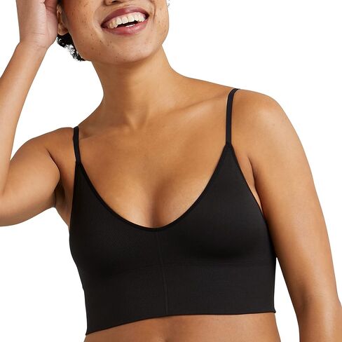 Maidenform Women's M Rib Seamless Brami, Pullover Wireless V-Neck Cami Bra, Removable Cups in Saudi Arabia