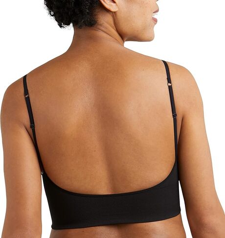 Maidenform Women's M Rib Seamless Brami, Pullover Wireless V-Neck Cami Bra, Removable Cups in Saudi Arabia
