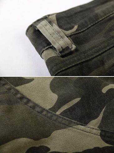 Lanesra Women's Bermuda Cargo Shorts,Multi-Pockets Camouflage Casual Shorts in Kuwait