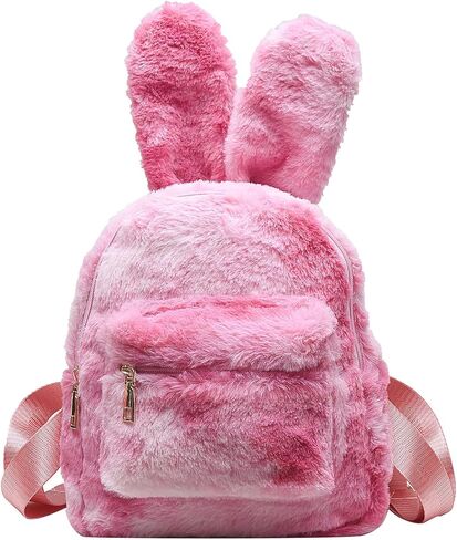 Lanpet Cute Bunny Backpacks for Women Rabbit Ears Backpack Fluffy Shoulder Bag Satchel in Saudi Arabia