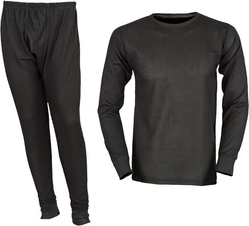 Styllion Thermal Underwear Set for Men - Cotton Blend - Waffle Knit for Extra Heat in Saudi Arabia