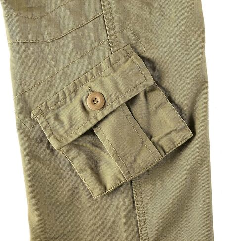 بنطال Leward رجالي من القطن البري كاجوال بنمط عسكري مموه للعمل القتالي للمشي لمسافات طويلة مع 8 جيوب in Kuwait