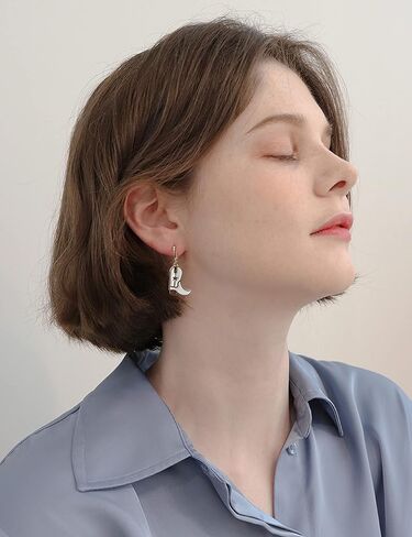 Cowboy Cowgirl Boots Hat Earrings Jewelry for Women, Cute Western Country Style Accessories Cow Boy Boot Rodeo Texas Dangle Drop Enamel Earring for Girls in Saudi Arabia
