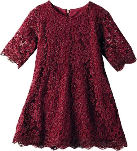 2Bunnies Girl Baby Girl Vintage Lace Scalloped Trim Boho Country Baptism Christening Flower Girl Dress in Saudi Arabia