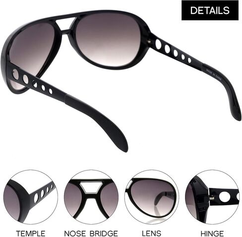 نظارات شمسية كبيرة من King of Rock Rock & Roll Aviator in Kuwait