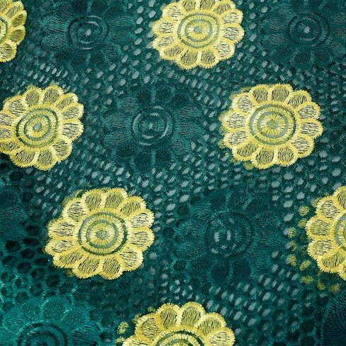 فستان قفطان نسائي عالي الدقة من الدانتيل بطول الأرض، فستان بوبو الأفريقي برقبة قارب، قفطان مقاس كبير in Kuwait