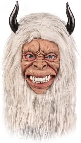 Tibetan Original Design The Unique Snowman Yeti Mask - Festivals, Costume Parties and Cosplay Decor for Adult White in Saudi Arabia