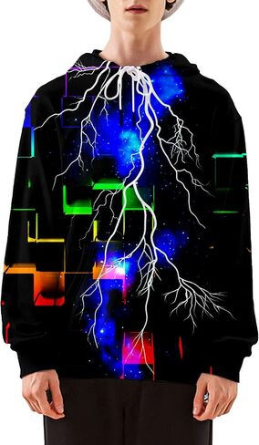 Asylvain Men Women Fashion Unisex 3D Printed Graphic Novelty Hoodie Pullover Hooded Sweatshirts with Pocket in Kuwait
