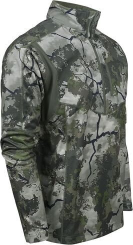 بلوفر King's Camo للرجال من سلسلة Hunter بسحاب ربعي in Kuwait
