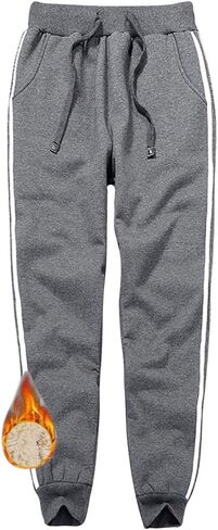 بنطلون رياضي نسائي شتوي مبطن بقماش الشيربا من Aprsfn مع سروال رياضي دافئ برباط in Kuwait