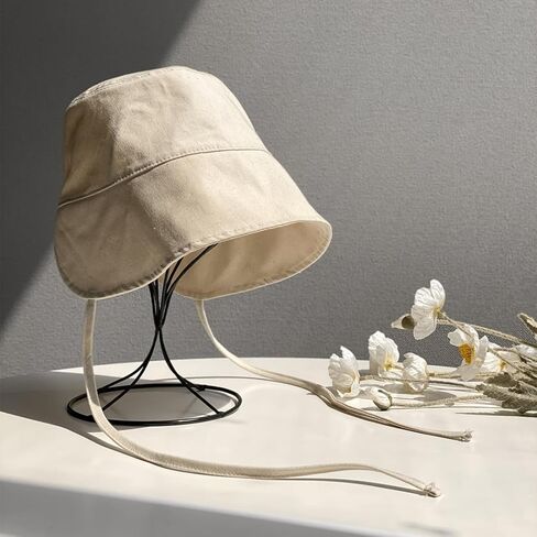 قبعة VIEWLAP القطنية ذات القلنسوة القابلة للطي وقبعة الشمس وحزام الذقن للحماية من الأشعة فوق البنفسجية in Kuwait