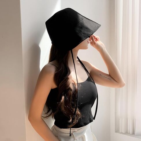 قبعة VIEWLAP القطنية ذات القلنسوة القابلة للطي وقبعة الشمس وحزام الذقن للحماية من الأشعة فوق البنفسجية in Kuwait