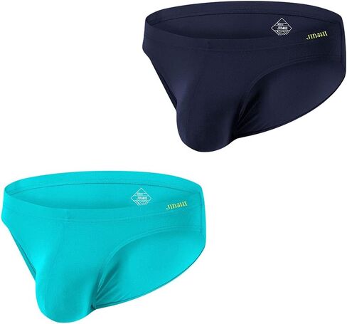 JINSHI Mens Big Pouch Briefs Underwear Bulge Enhancer Briefs in Kuwait