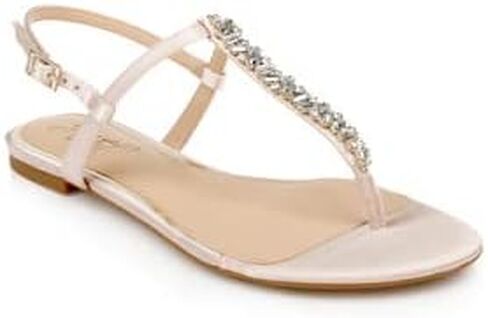 Jewel Badgley Mischka Dafina Metallic Thong Sandal in Saudi Arabia