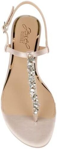 Jewel Badgley Mischka Dafina Metallic Thong Sandal in Saudi Arabia