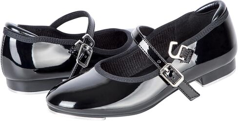 Linodes Economy Unisex-Child Easy Slide Buckle Tap Shoe for Girls and Boys Maryjane Dance Flat in Saudi Arabia