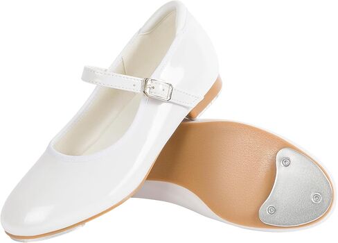 Linodes Economy Unisex-Child Easy Slide Buckle Tap Shoe for Girls and Boys Maryjane Dance Flat in Saudi Arabia