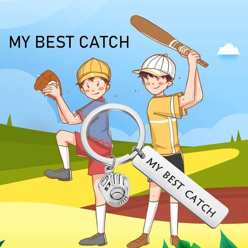 WUSUANED هدية سلسلة مفاتيح My Best Catch Baseball Mitt للأزواج in Saudi Arabia