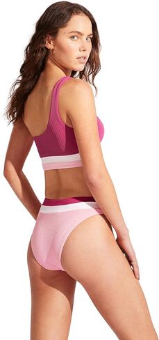 Seafolly Women's Standard Rise High Cut Bikini Bottom Swimsuit in Saudi Arabia