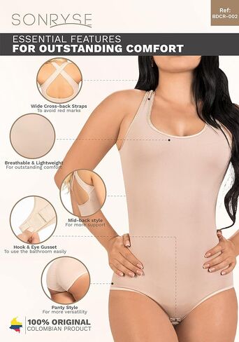 Sonryse Seamless Bodysuit for Women Tummy Control Shapewear Sculpting Body Shaper Tank Top in Kuwait