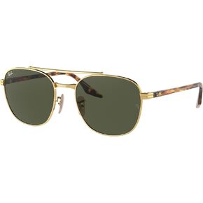 Ray-Ban RB3688 Square Sunglasses for Men for Women + BUNDLE With Designer iWear Complimentary Eyewear Kit